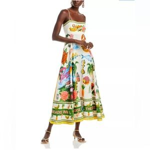 Tropical Print Maxi Dress